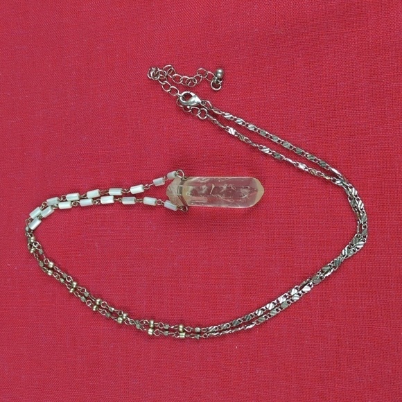 Bohemian Quartz Pendant Long Necklace - Picture 6 of 10